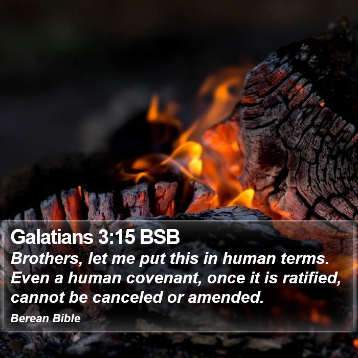 Galatians 3:15 BSB Bible Study