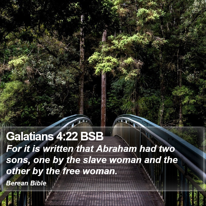 Galatians 4:22 BSB Bible Study