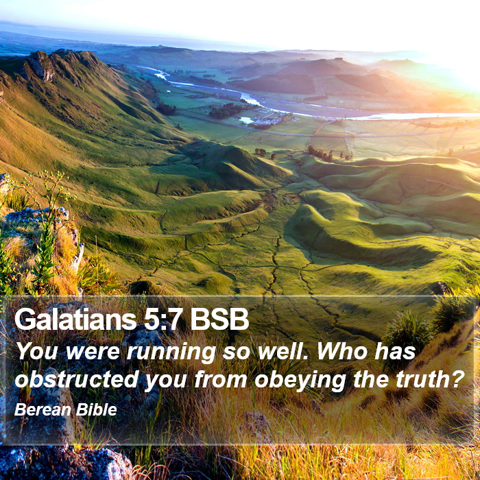 Galatians 5:7 BSB Bible Study