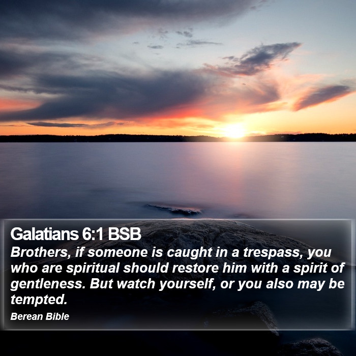 Galatians 6:1 BSB Bible Study