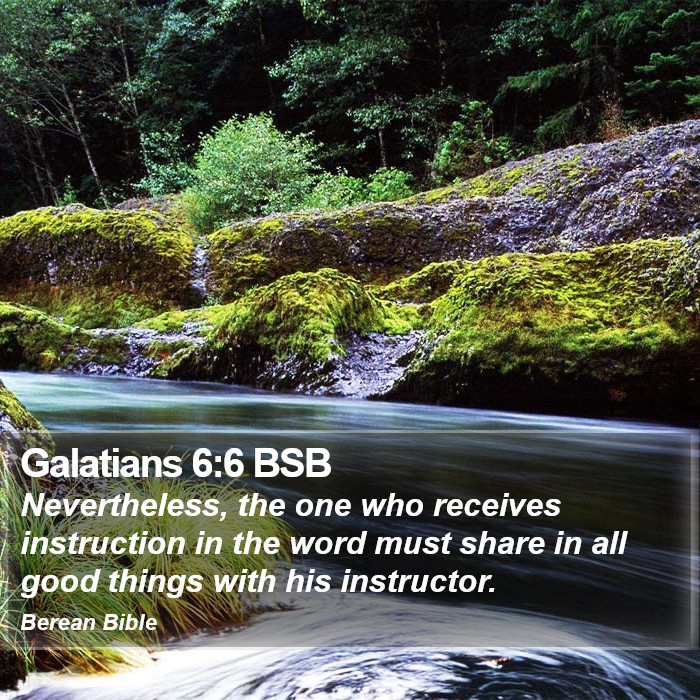 Galatians 6:6 BSB Bible Study