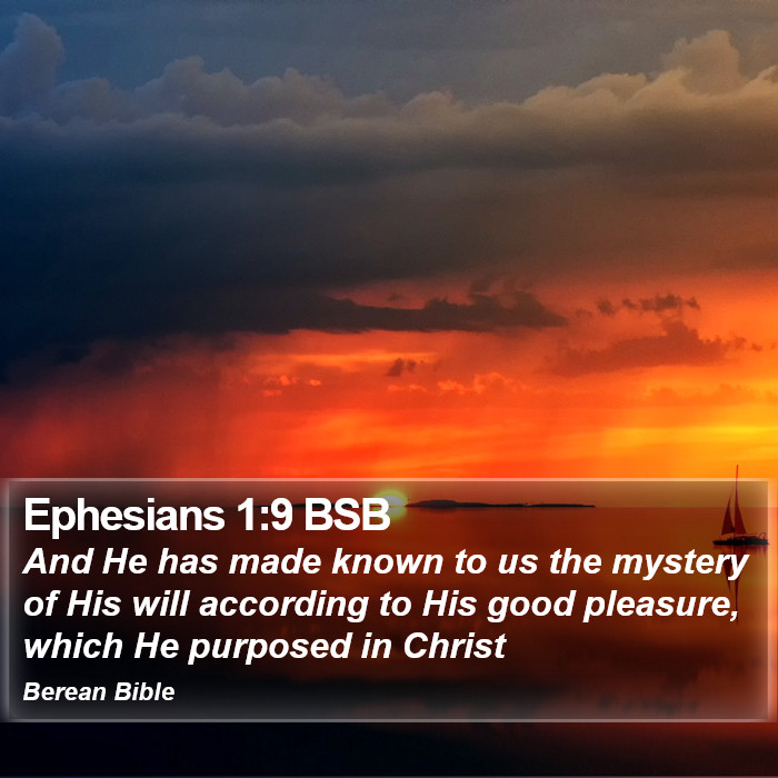 Ephesians 1:9 BSB Bible Study