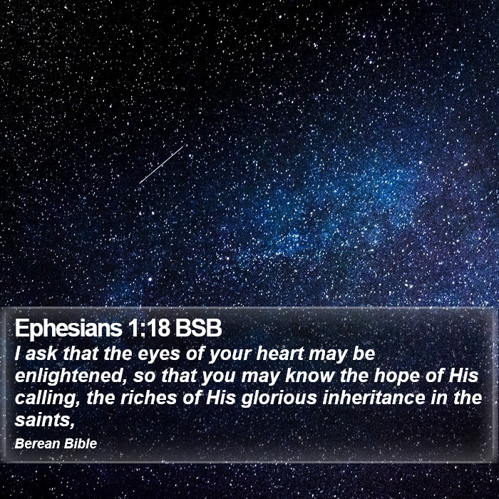 Ephesians 1:18 BSB Bible Study