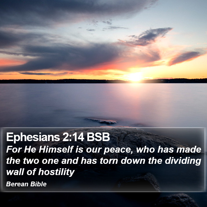 Ephesians 2:14 BSB Bible Study