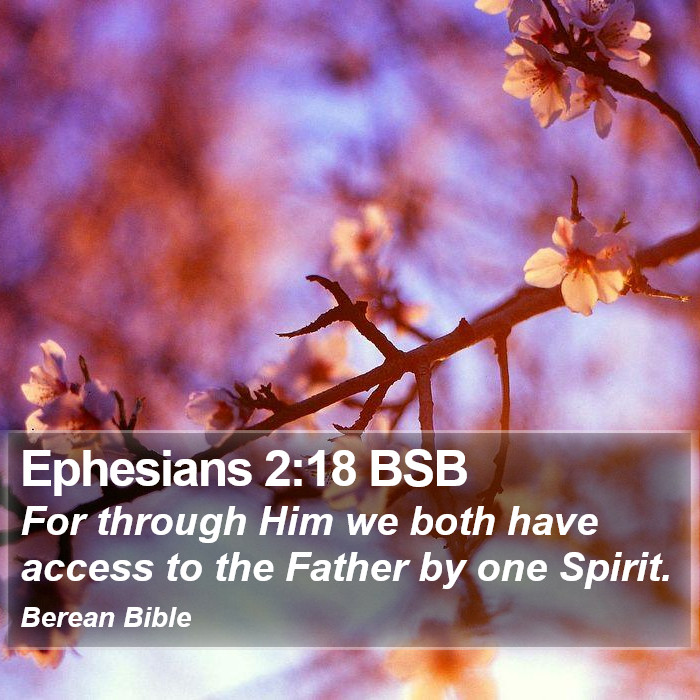 Ephesians 2:18 BSB Bible Study