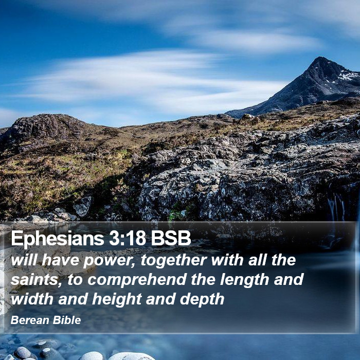 Ephesians 3:18 BSB Bible Study