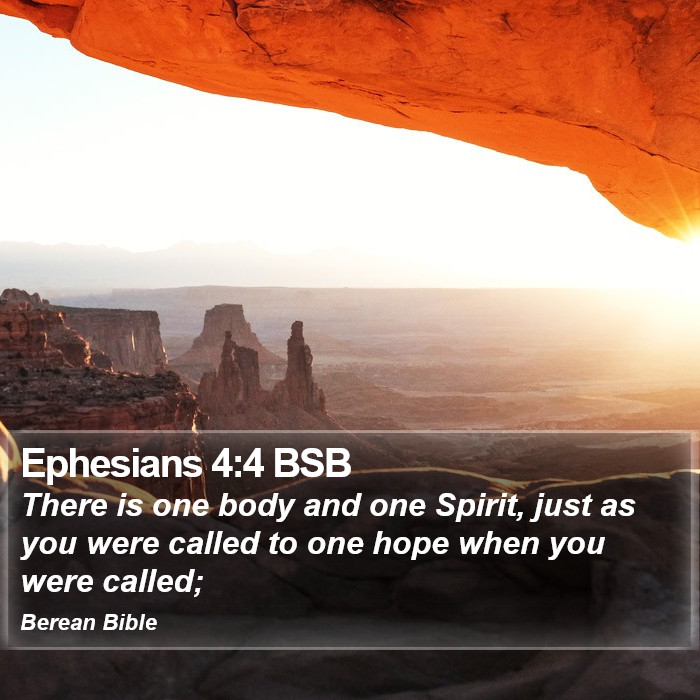 Ephesians 4:4 BSB Bible Study