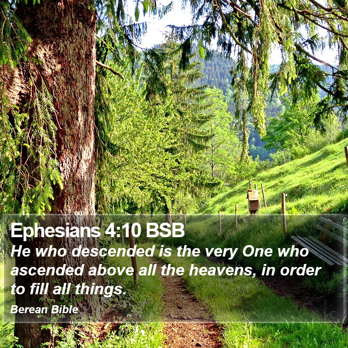 Ephesians 4:10 BSB Bible Study