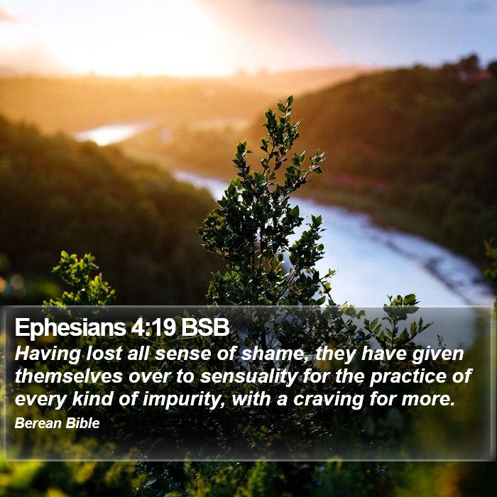 Ephesians 4:19 BSB Bible Study