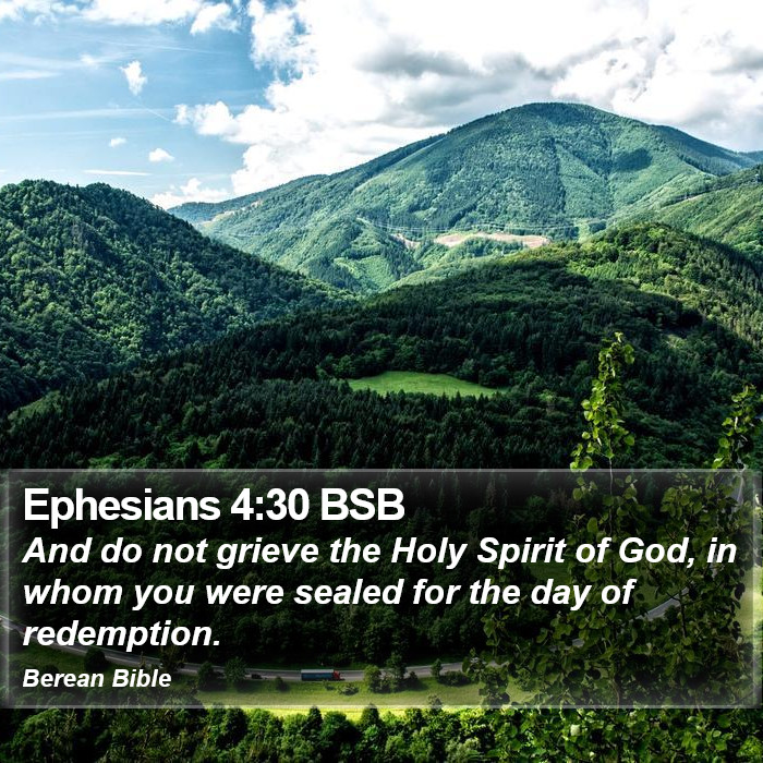 Ephesians 4:30 BSB Bible Study