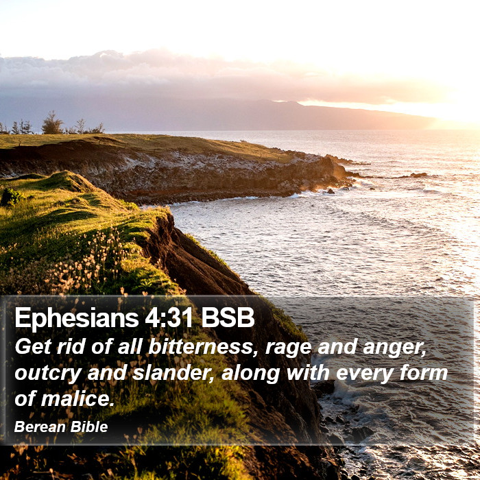 Ephesians 4:31 BSB Bible Study