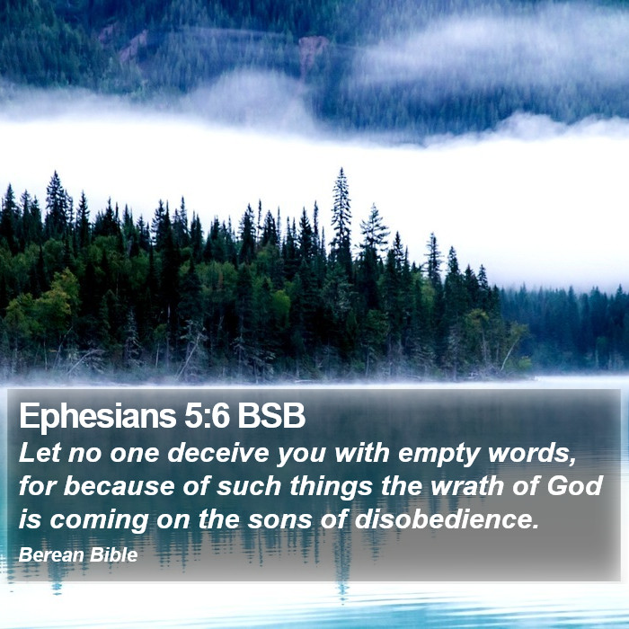 Ephesians 5:6 BSB Bible Study