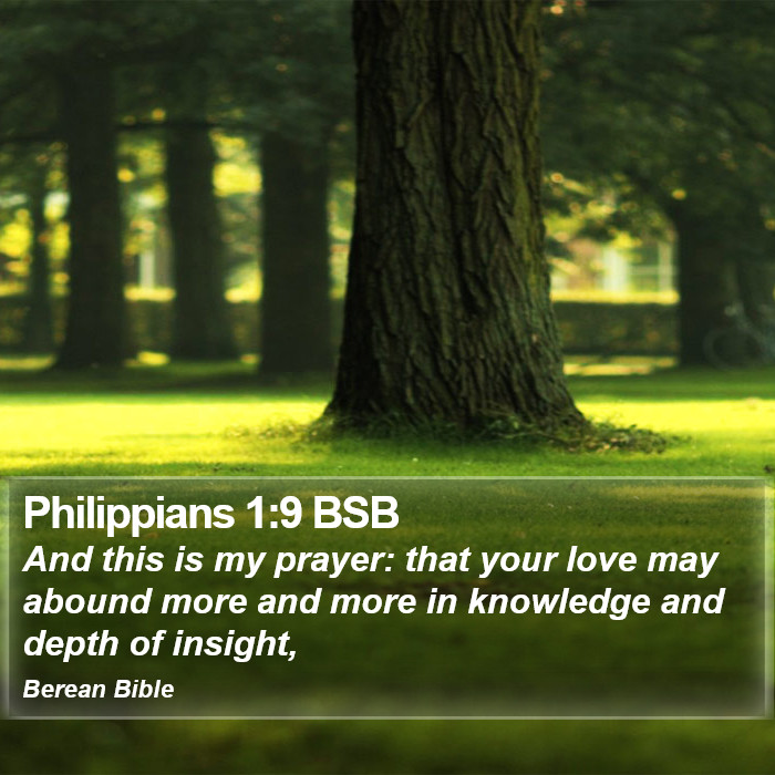 Philippians 1:9 BSB Bible Study