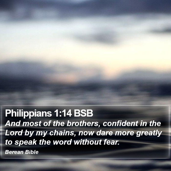 Philippians 1:14 BSB Bible Study