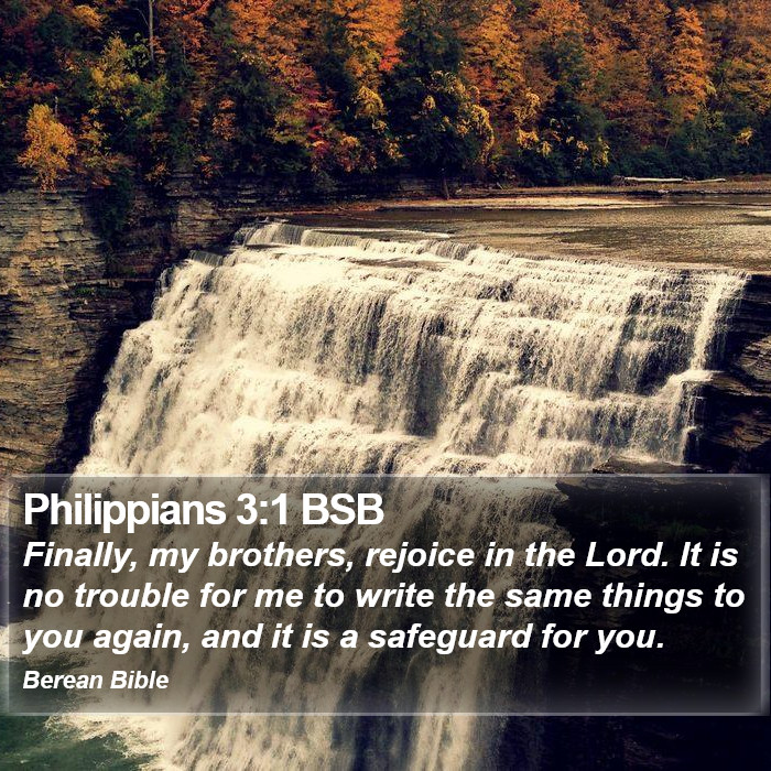 Philippians 3:1 BSB Bible Study