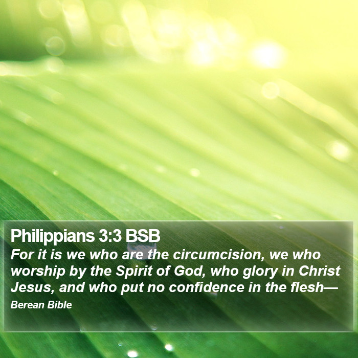 Philippians 3:3 BSB Bible Study