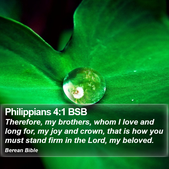 Philippians 4:1 BSB Bible Study