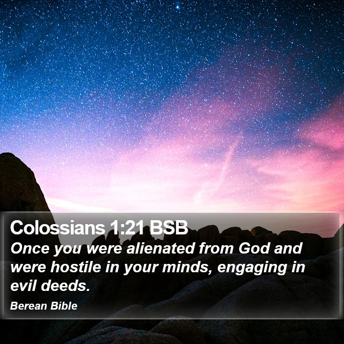 Colossians 1:21 BSB Bible Study