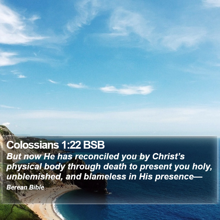 Colossians 1:22 BSB Bible Study