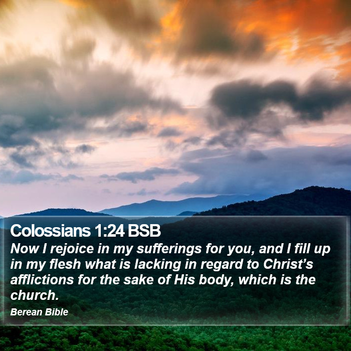 Colossians 1:24 BSB Bible Study