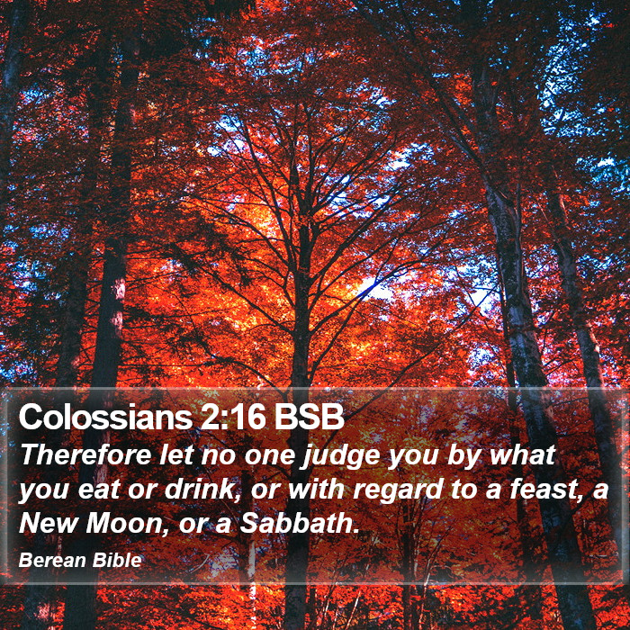 Colossians 2:16 BSB Bible Study