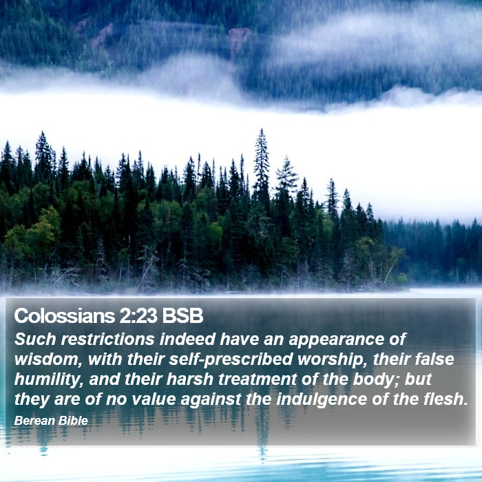 Colossians 2:23 BSB Bible Study