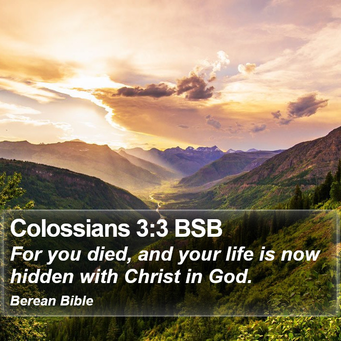 Colossians 3:3 BSB Bible Study