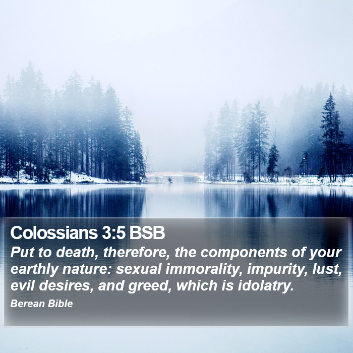 Colossians 3:5 BSB Bible Study