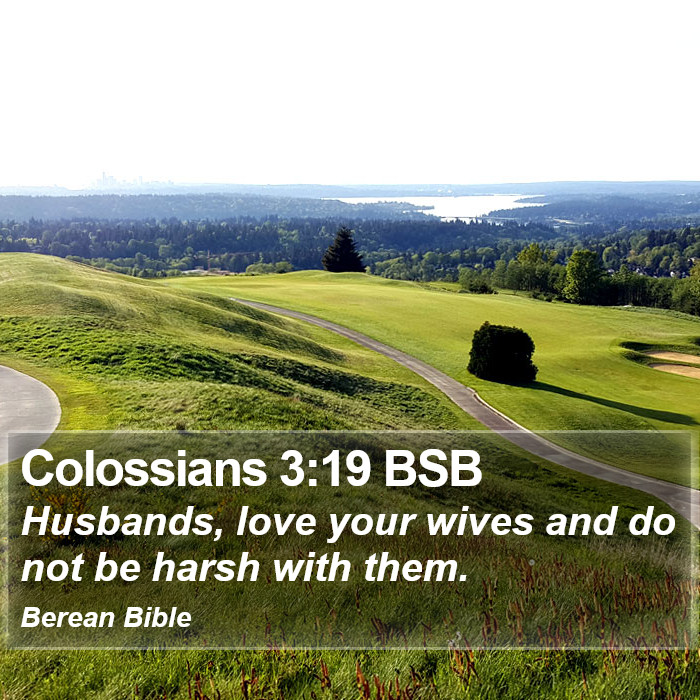 Colossians 3:19 BSB Bible Study