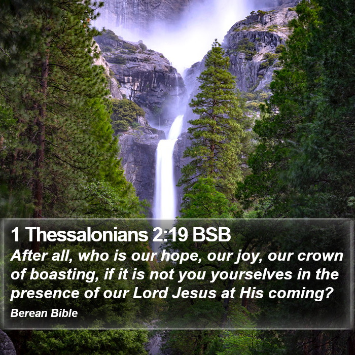 1 Thessalonians 2:19 BSB Bible Study