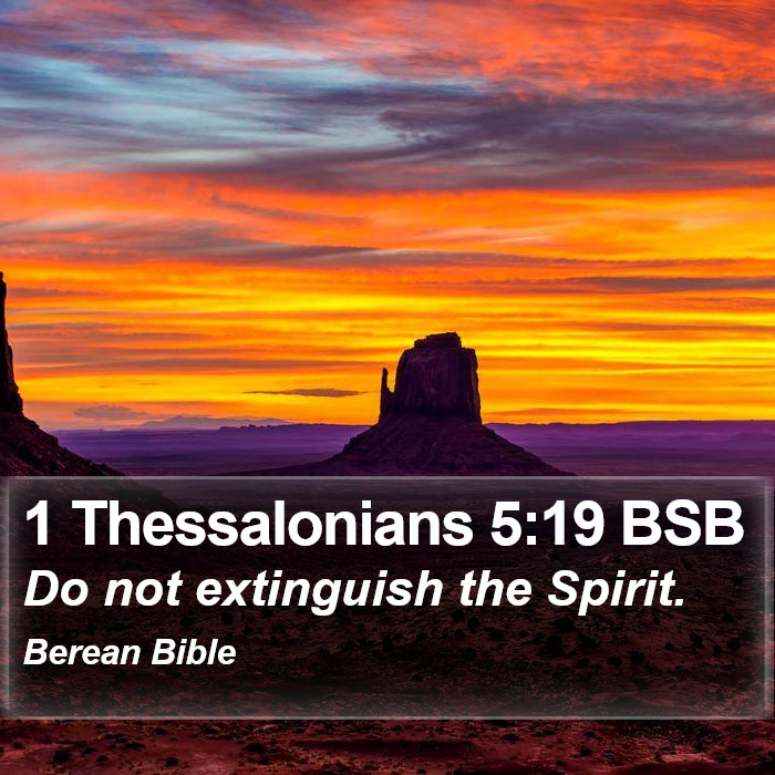 1 Thessalonians 5:19 BSB Bible Study