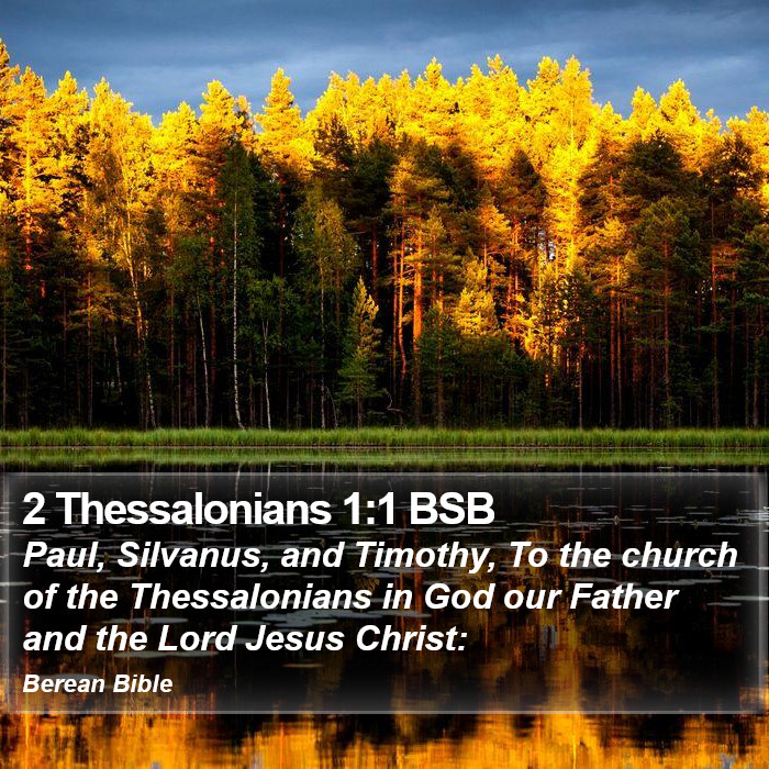 2 Thessalonians 1:1 BSB Bible Study