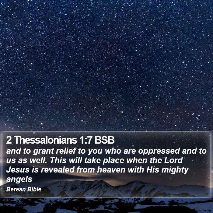 2 Thessalonians 1:7 BSB Bible Study