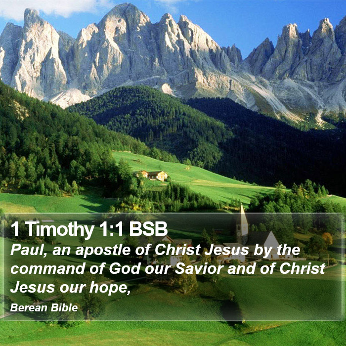 1 Timothy 1:1 BSB Bible Study