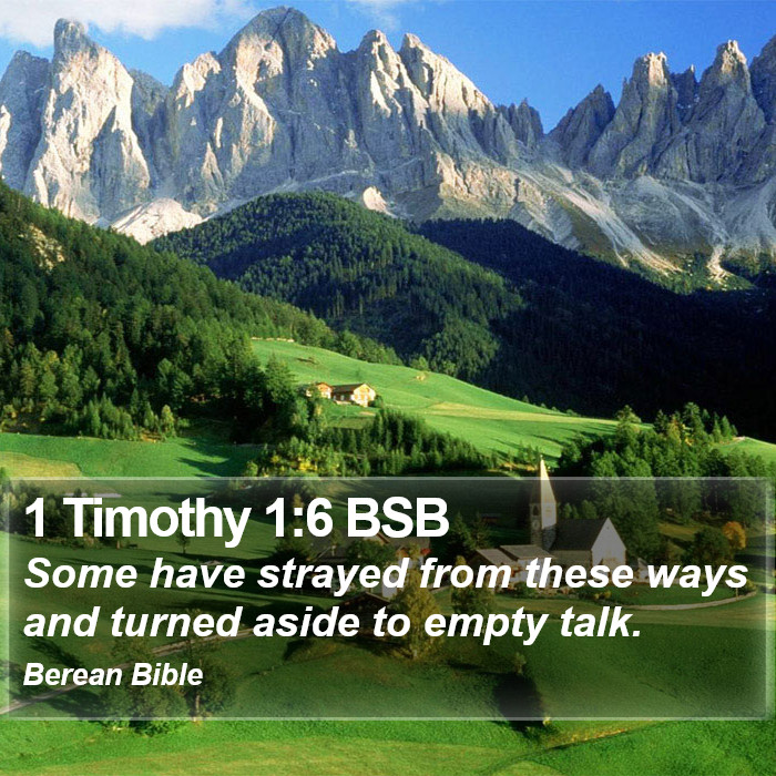 1 Timothy 1:6 BSB Bible Study