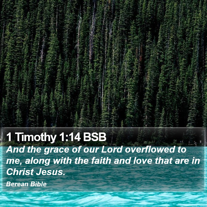 1 Timothy 1:14 BSB Bible Study