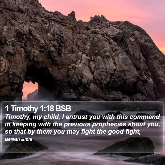 1 Timothy 1:18 BSB Bible Study