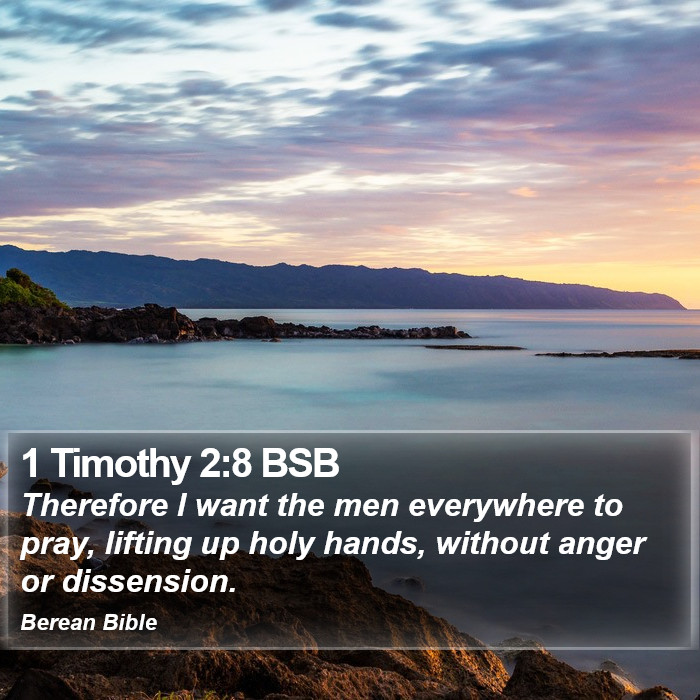 1 Timothy 2:8 BSB Bible Study