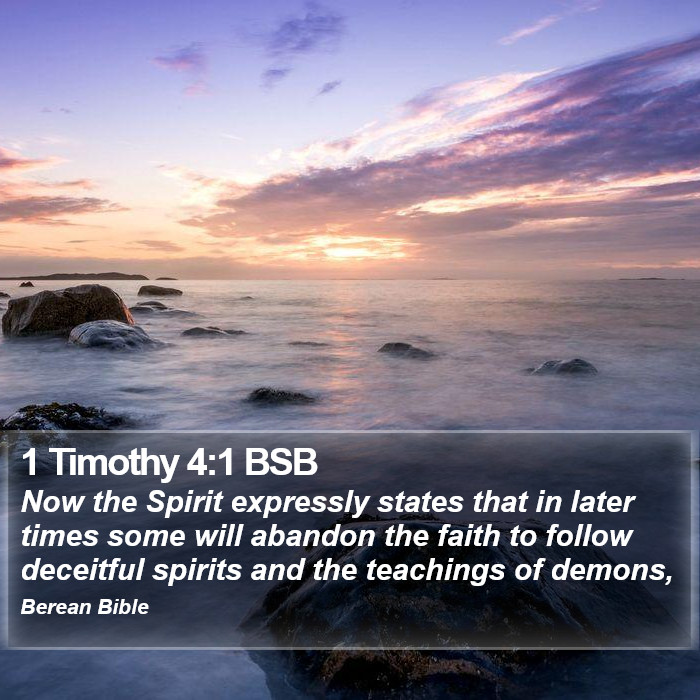 1 Timothy 4:1 BSB Bible Study