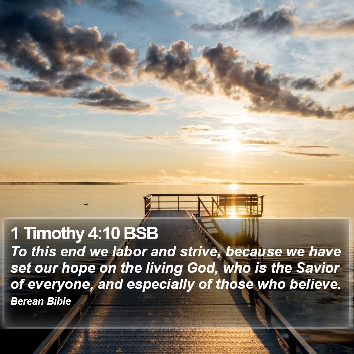 1 Timothy 4:10 BSB Bible Study