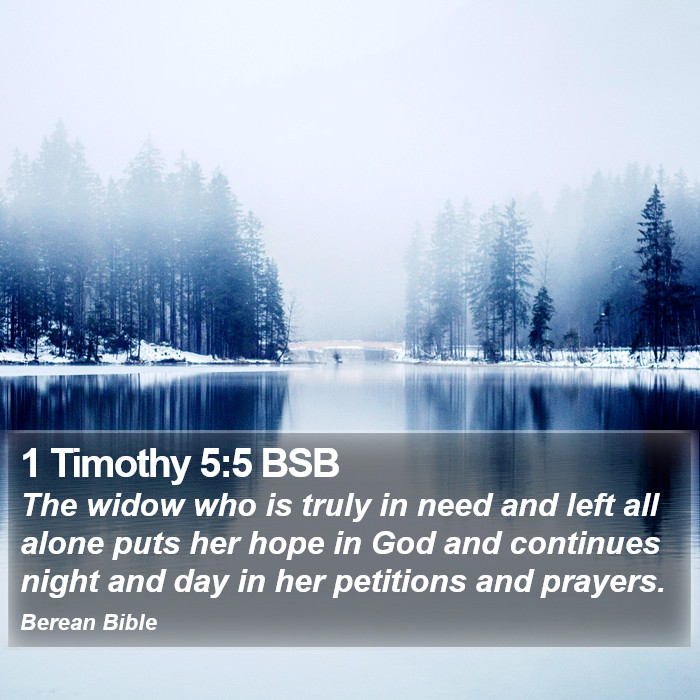 1 Timothy 5:5 BSB Bible Study