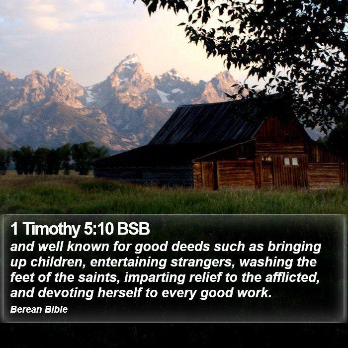 1 Timothy 5:10 BSB Bible Study