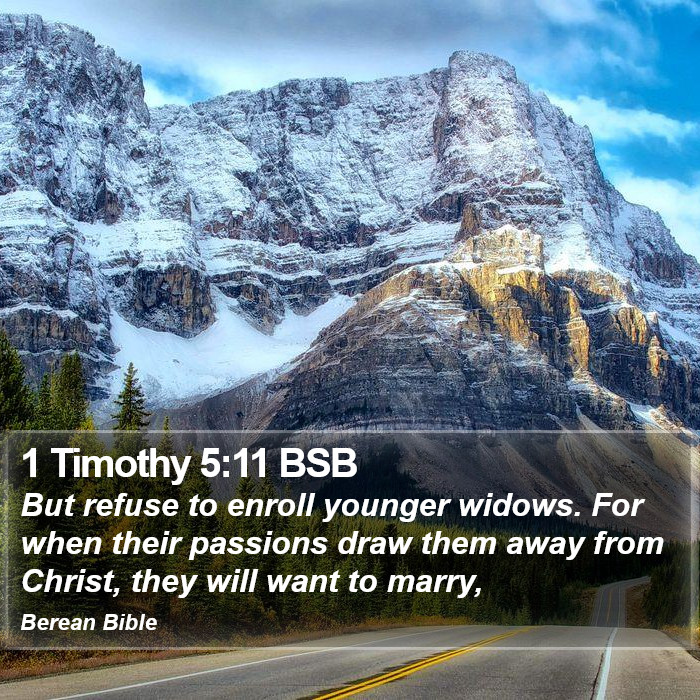 1 Timothy 5:11 BSB Bible Study