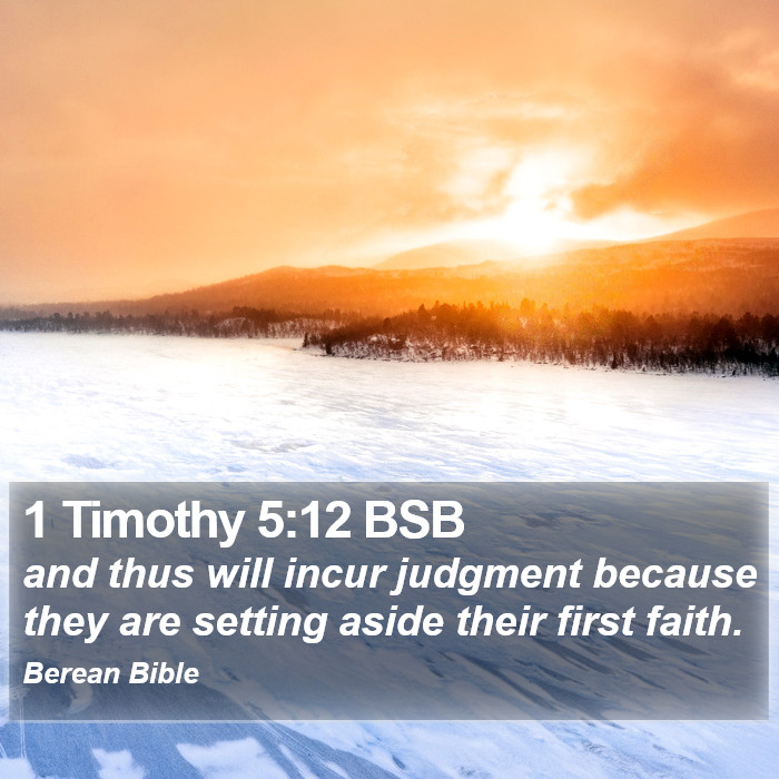 1 Timothy 5:12 BSB Bible Study