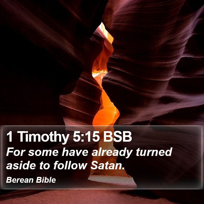 1 Timothy 5:15 BSB Bible Study