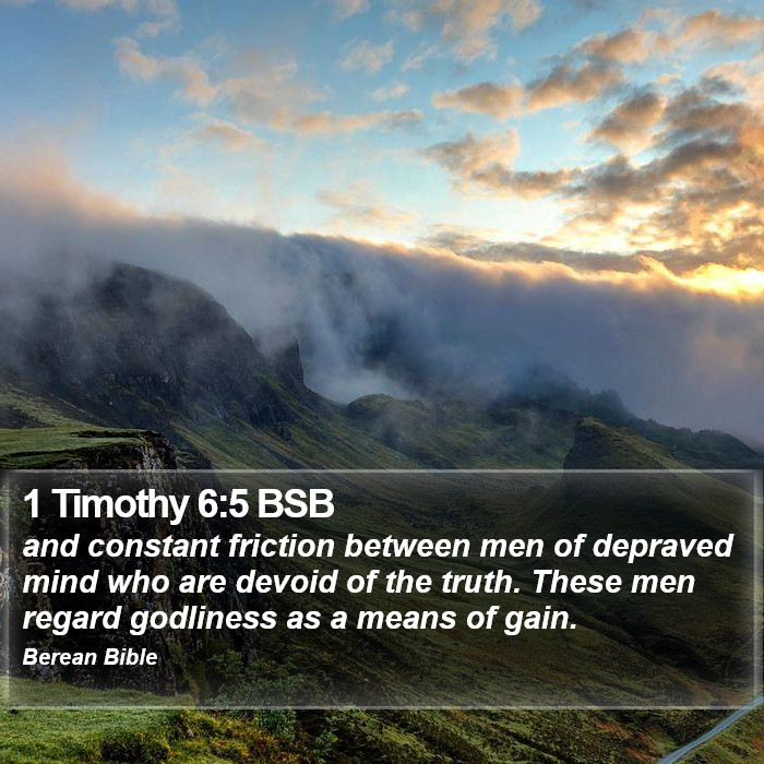 1 Timothy 6:5 BSB Bible Study