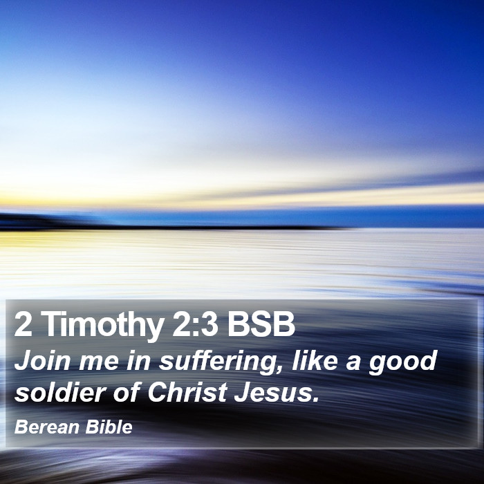 2 Timothy 2:3 BSB Bible Study