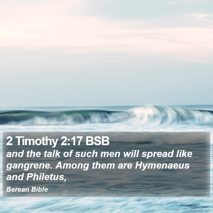 2 Timothy 2:17 BSB Bible Study