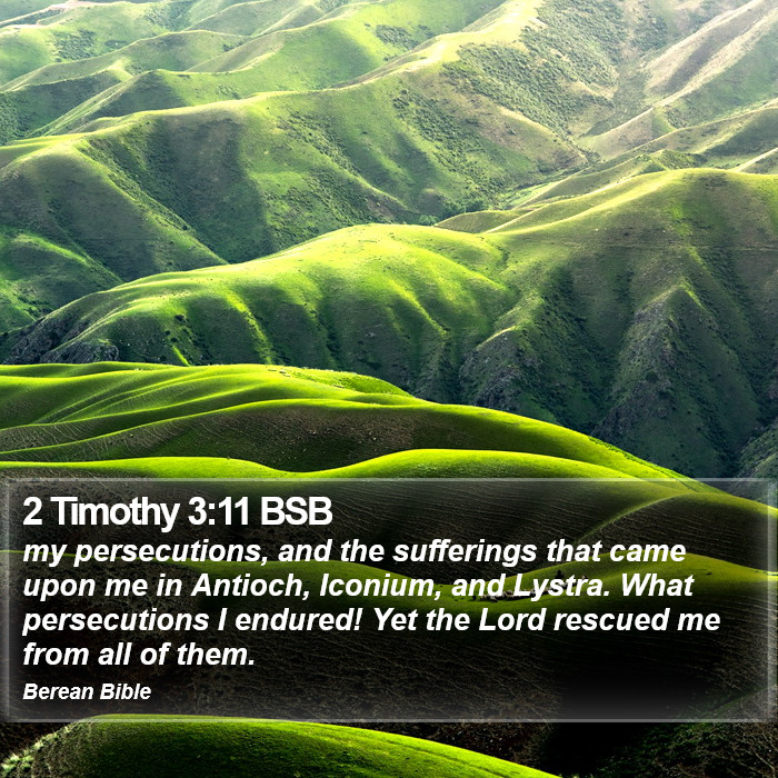 2 Timothy 3:11 BSB Bible Study