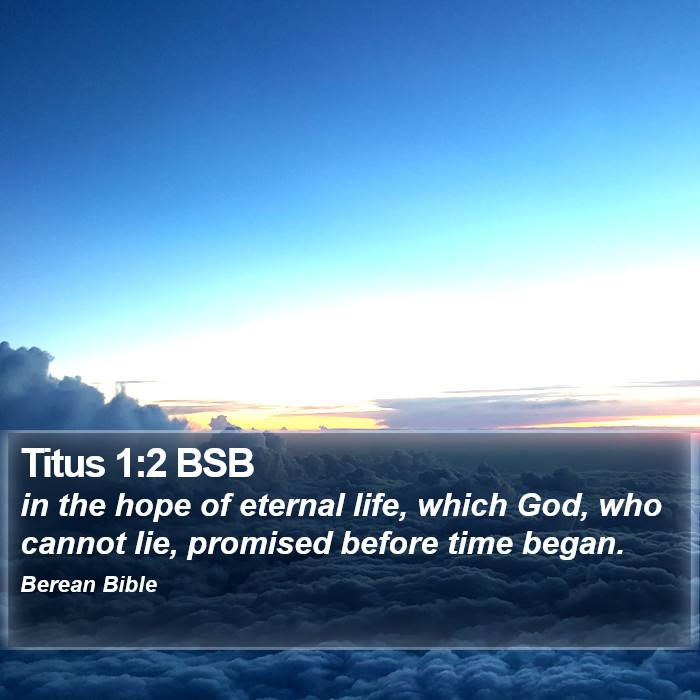 Titus 1:2 BSB Bible Study